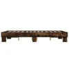 Bettgestell Räuchereiche 140x190 cm Holzwerkstoff und Produktbild-Vorschau 5