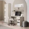 A child's bedroom or study area with a desk, chair, and storage unit. Produktbild-Vorschau
