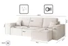 Kaiser Möbel Ecksofa mit schlaffunktion und bettkasten, Produktbild-Vorschau 3