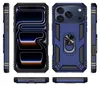 Multiple views of a blue phone case with a ring holder. Produktbild-Vorschau