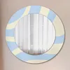 Ø50cm Spiegel - Glasrahmen mit Aufdruck - Wandspiegel Produktbild-Vorschau 1