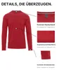 Mivaro Herren 3er Pack Langarmshirts aus Baumwolle - Produktbild-Vorschau 3