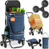 MONZANA® Chariot de courses bleu merle 56 litres 3 en 1 Voir les images du produit 1