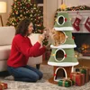 COSTWAY Arbre à chat de Noël, 154 cm, arbre à chat avec 4 Voir les images du produit 3