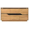 Credenza lucida STILVORA a 3 ante, mobile da salotto senza Anteprima dell’immagine prodotto 6