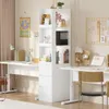 Merax schmales 200cm Bücherregal mit 3 offenen Fächern und Produktbild-Vorschau 2
