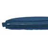 A close-up, side view of a dark blue cushion with a zipper. Anteprima dell’immagine prodotto