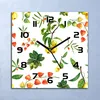 Wanduhr Echt-Glas-Küchenuhr Physalis und Apfel Quarz 30x30 Produktbild-Vorschau 1