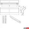 SOTECH Möbelgriff NORR Schrankgriff – Bohrabstand 32 mm, Produktbild-Vorschau 4