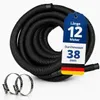 HAF Hochwertiger Pool Schwimmbadschlauch 38mm Schwarz 12 Produktbild-Vorschau 1