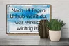 Holzschild Spruch 30x20cm nach 14 Tagen Urlaub weißt du Produktbild-Vorschau 4