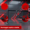 Set di 2 porte da calcio KM-Fit 120x90 cm, porta da Anteprima dell’immagine prodotto 8