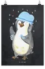 Mr. & Mrs. Panda Bild Pinguin Duschen DIN A1 - Kreidetafel Produktbild-Vorschau 1