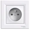 Presa 2P+PE con cornice, bianco Schneider Electric Asfora Anteprima dell’immagine prodotto 1