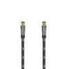 Hama Koaxialkabel 3 m Koaxial Schwarz, Grau Produktbild-Vorschau 1