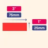 Samoprzylepne etykiety, 500 sztuk, 75 x 25 mm, kolorowe, do Podgląd zdjęcia produktu 2