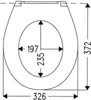 HARO WC-Sitz Plus 23 mit Deckel weiß Scharniere Edelstahl Produktbild-Vorschau 2