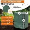 KIT composteur thermo-king vert + grille de fond - 400L Voir les images du produit 6