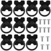 Set mit 10 Vintage-Schubladengriffen in Schwarz und Produktbild-Vorschau 1