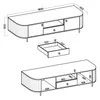 AX LIVING TV-Schrank Halay Beige, 2 Türen & 1 Schublade Produktbild-Vorschau 6