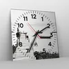 Wanduhr - Quadrat - Glasuhr - Fußgängerbrücke See hongkong Produktbild-Vorschau 4