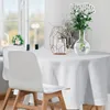EUROFIRANY | Tischdecke - 180 cm - Rund - Weiß - Elegante Produktbild-Vorschau 2