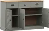 vidaXL Příborník se zásuvkami VIGO 113x40x75 cm borovicový Náhled obrázku produktu 4