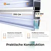 QUEST Uszczelka prysznicowa magnetyczna prosta 200 cm Podgląd zdjęcia produktu 2