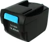 A black battery pack with a blue release button, set against a white background. Náhľad obrázku produktu