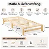 Homestyle4u Holzbett 100 x200 mit Lattenrost Natur Produktbild-Vorschau 19