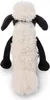 A plush toy sheep is shown from behind against a white background. Produktbild-Vorschau