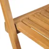 vidaXL Klappbare Garten-Barhocker 2 Stk. Massivholz Teak Produktbild-Vorschau 5
