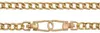 Taschenkette 100 cm lang mit Karabinerhaken gold Produktbild-Vorschau