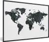 MuchoWow® Gerahmtes Poster Weltkarte - Mandala - Blau - Produktbild-Vorschau 1