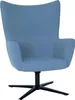 Blauer Sessel Ohrensessel Designer 1-Sitzer Moderner Produktbild-Vorschau 2