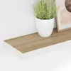 vidaXL Schweberegal Eichenoptik und Weiß 90x23,5x3,8 cm MDF Produktbild-Vorschau 4