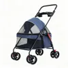 Hundebuggy Klappbar Katzenbuggy mit Federung Leicht Blau Produktbild-Vorschau 10