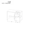 Minio, Schreibtisch "CARINA 8", Nash Eiche / Hellgraphit / Produktbild-Vorschau 5