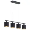Lampadario TOMMY nero e oro 4xE14x28W in metallo, Anteprima dell’immagine prodotto 1