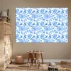 MuchoWow® Poster Blumen - Rosen - Blau - Muster 180x120 cm Produktbild-Vorschau 6