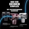 Three different types of hammer heads are displayed against a black background with blue light streaks. Produktbild-Vorschau