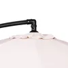 A close-up view of the top mechanism and fabric of a beige umbrella. Anteprima dell’immagine prodotto