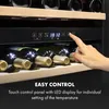 Szafka na wino Klarstein, 2 strefy, mała, 85 l, szklane Podgląd zdjęcia produktu 6
