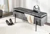 riess-ambiente Moderne Truhenbank LOFT 100cm grau Samt Produktbild-Vorschau 4