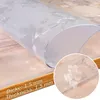 Tischschutz  90x135cm  Tischdecke Weiß FLOKY Rose mattiert Produktbild-Vorschau 3