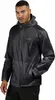 A man wearing a black hooded jacket. Produktbild-Vorschau