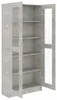 vidaXL Vitrinenschrank Betongrau 82,5x30,5x185,5 cm Produktbild-Vorschau 5