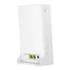 A white MERCUSYS 4G+ Cat6 AC1200 Wireless Dual Band Gigabit Router is shown from a side-angle on a white background. Náhľad obrázku produktu