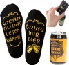 Männer Geschenk Bring mir Bier Socken mit Edelstahl Produktbild-Vorschau 1