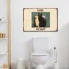MuchoWow® - Leinwandbilder - Katze - Vintage - Schwarz - Produktbild-Vorschau 3